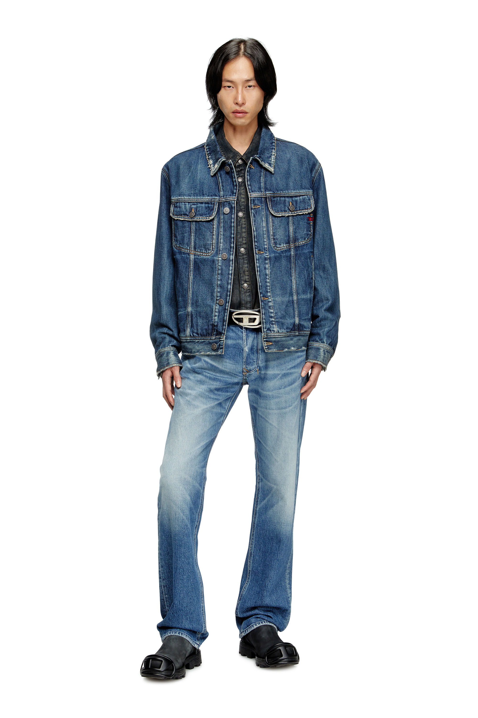 Diesel - Regular Jeans 1985 Larkee 09M12 Hombre, Azul medio - 1