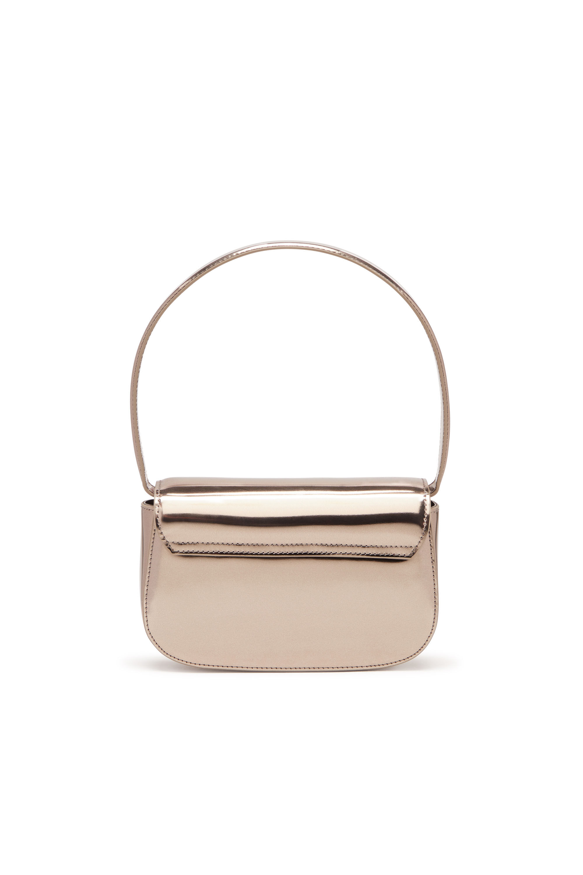Diesel - 1DR, 1DR-Bolso icónico de hombro redondo de cuero espejado Mujer in Marrón - 3