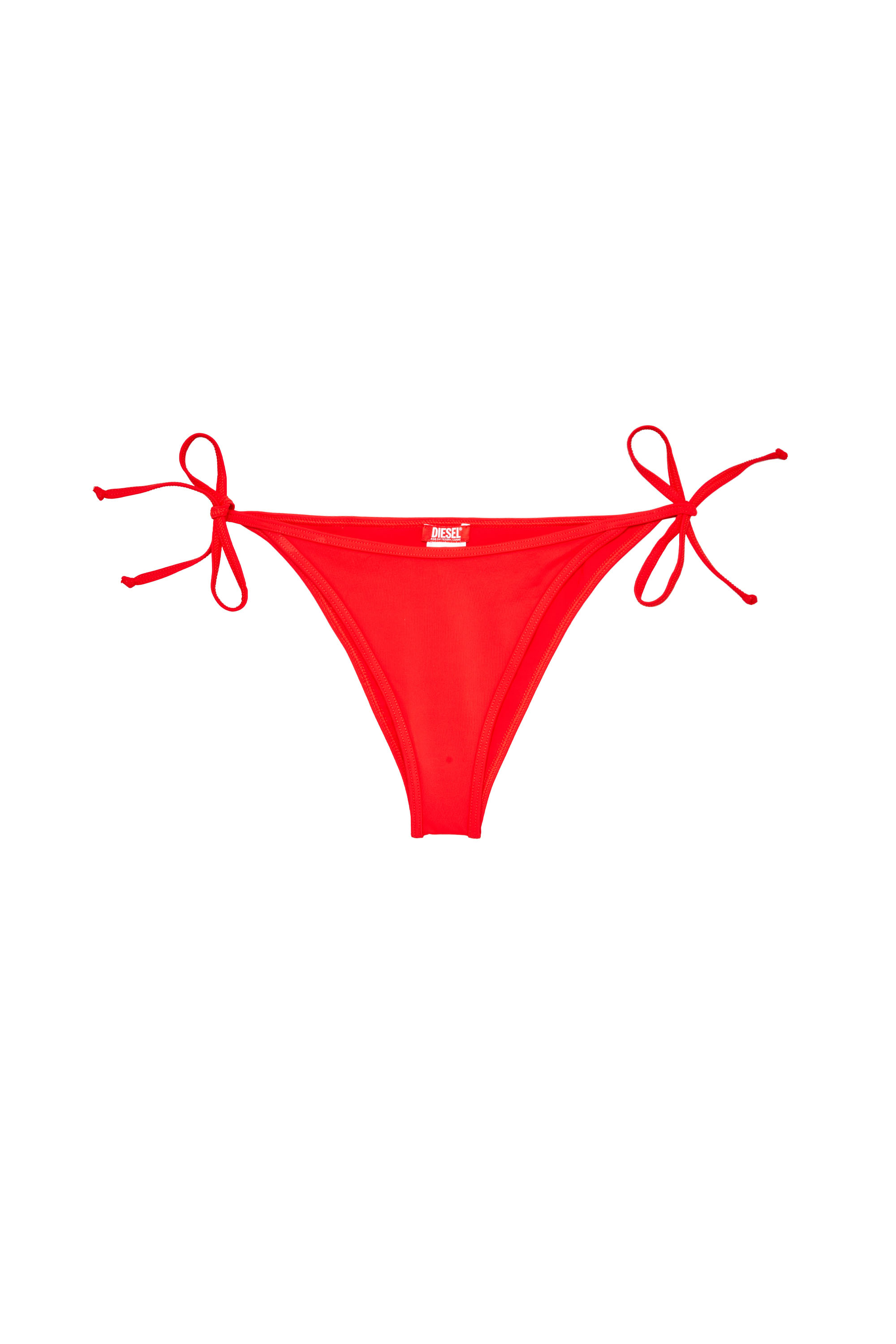 Diesel - BRAZILIAN-D-CORE, Braguitas de bikini con lazos laterales y logotipo en la parte trasera Mujer in Rojo - 4