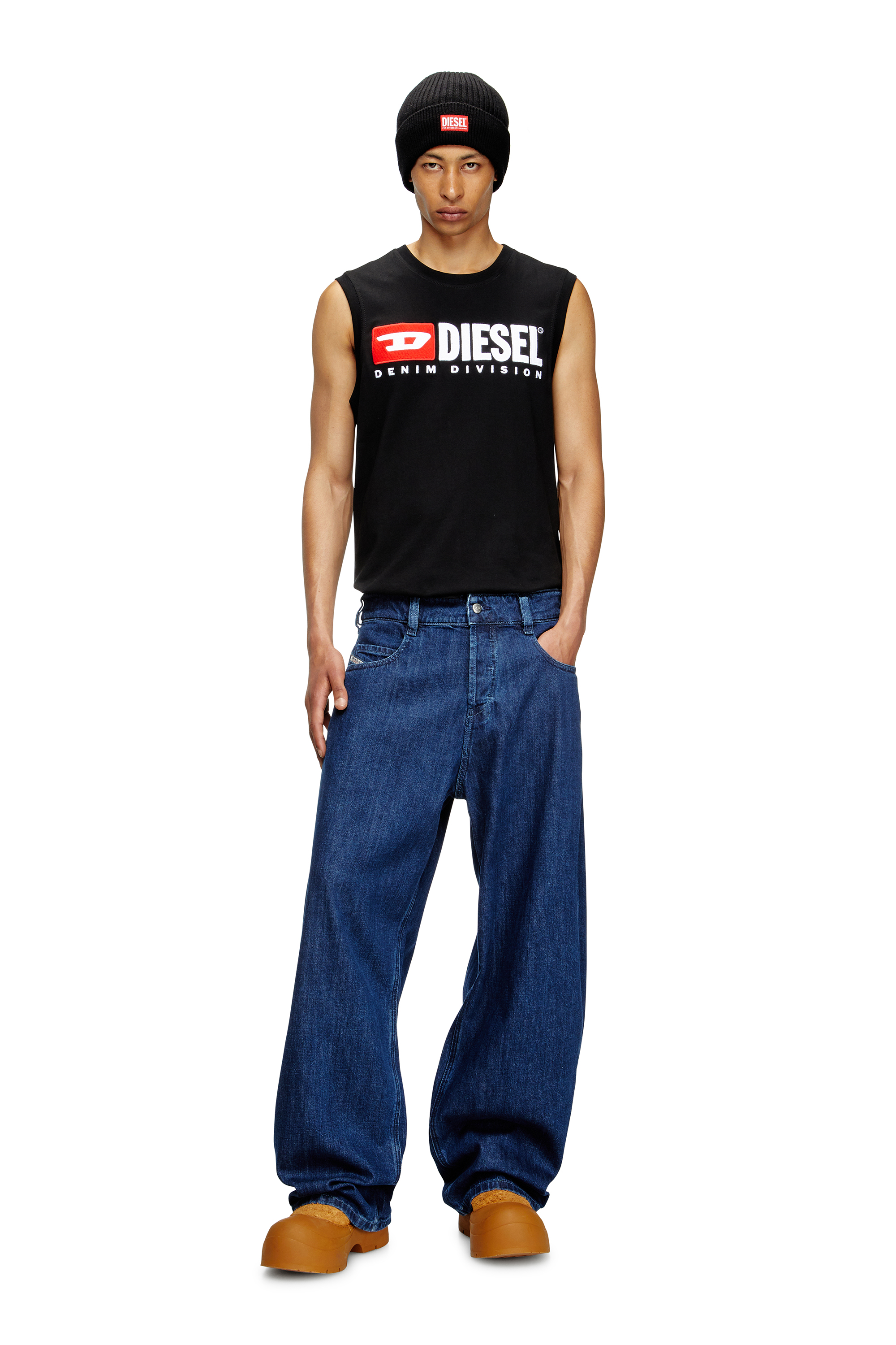Diesel - Relaxed Jeans 1997 D-Enim-M 0DBDX Unisex, Azul Oscuro - 1