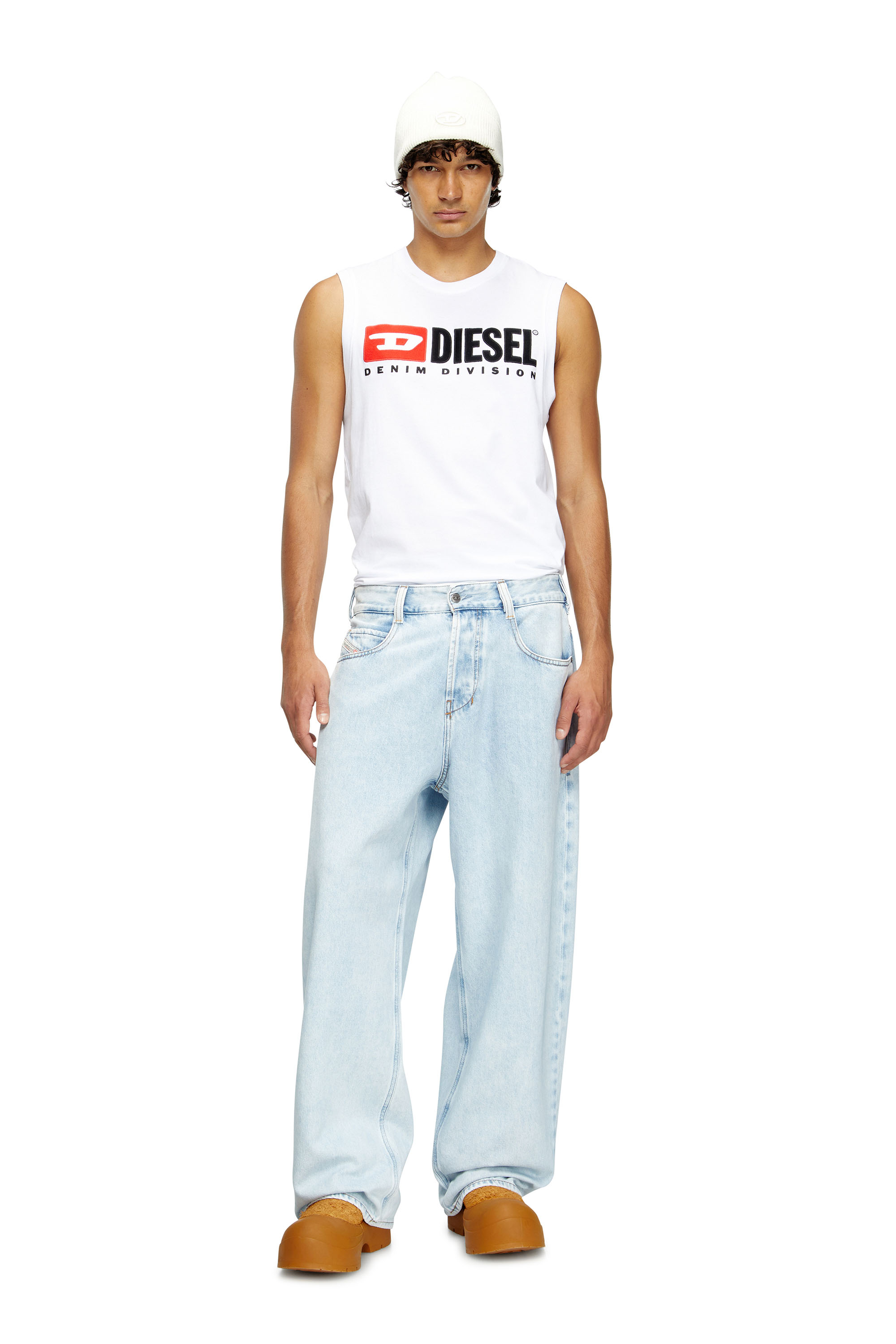 Diesel - Relaxed Jeans 1997 D-Enim-M 09M74 Unisex, Azul Claro - 1