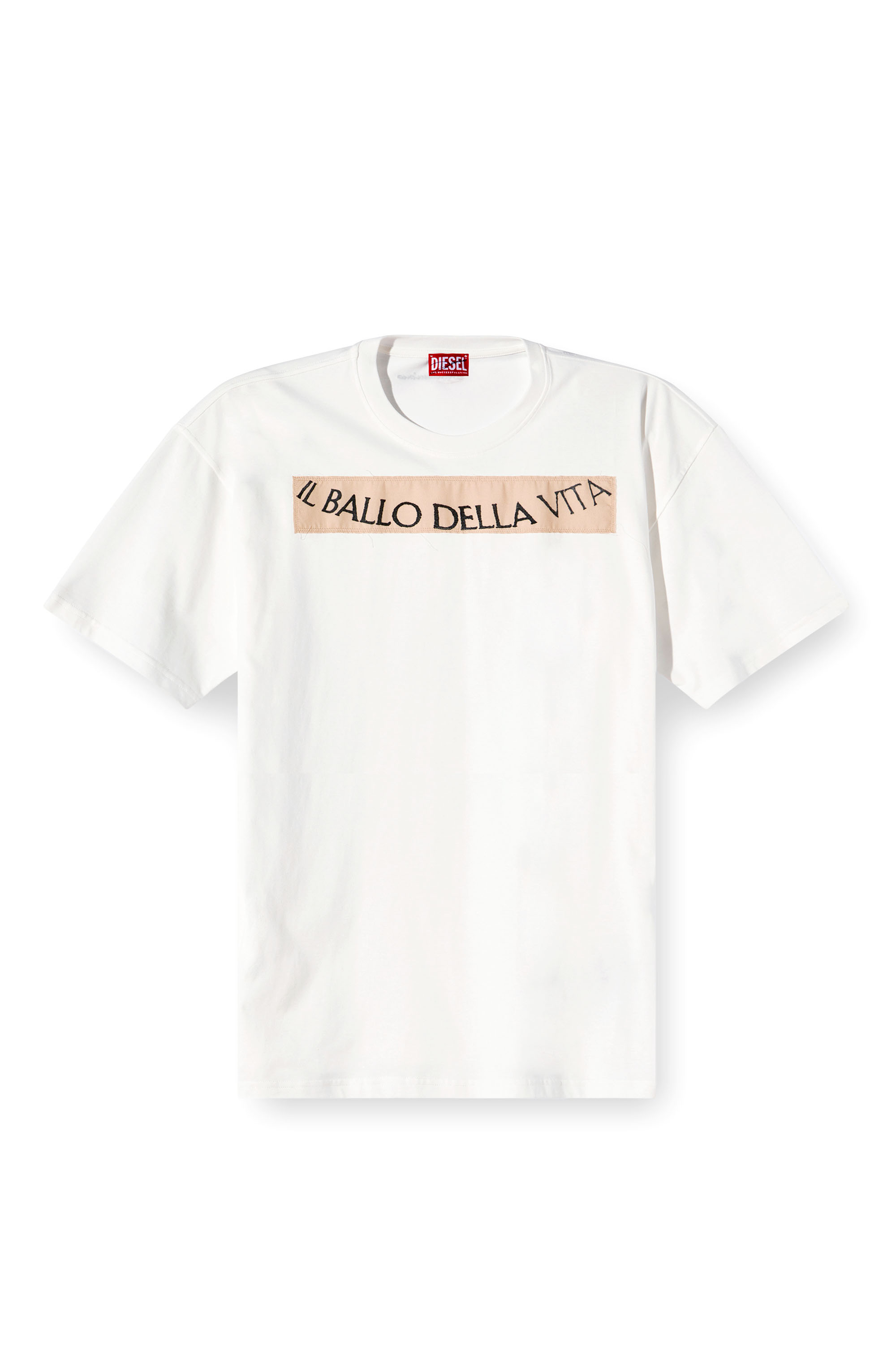 Diesel - T-BOXT-BALLO-DD, Camiseta con parche de tatuaje Unisex in Blanco - 4