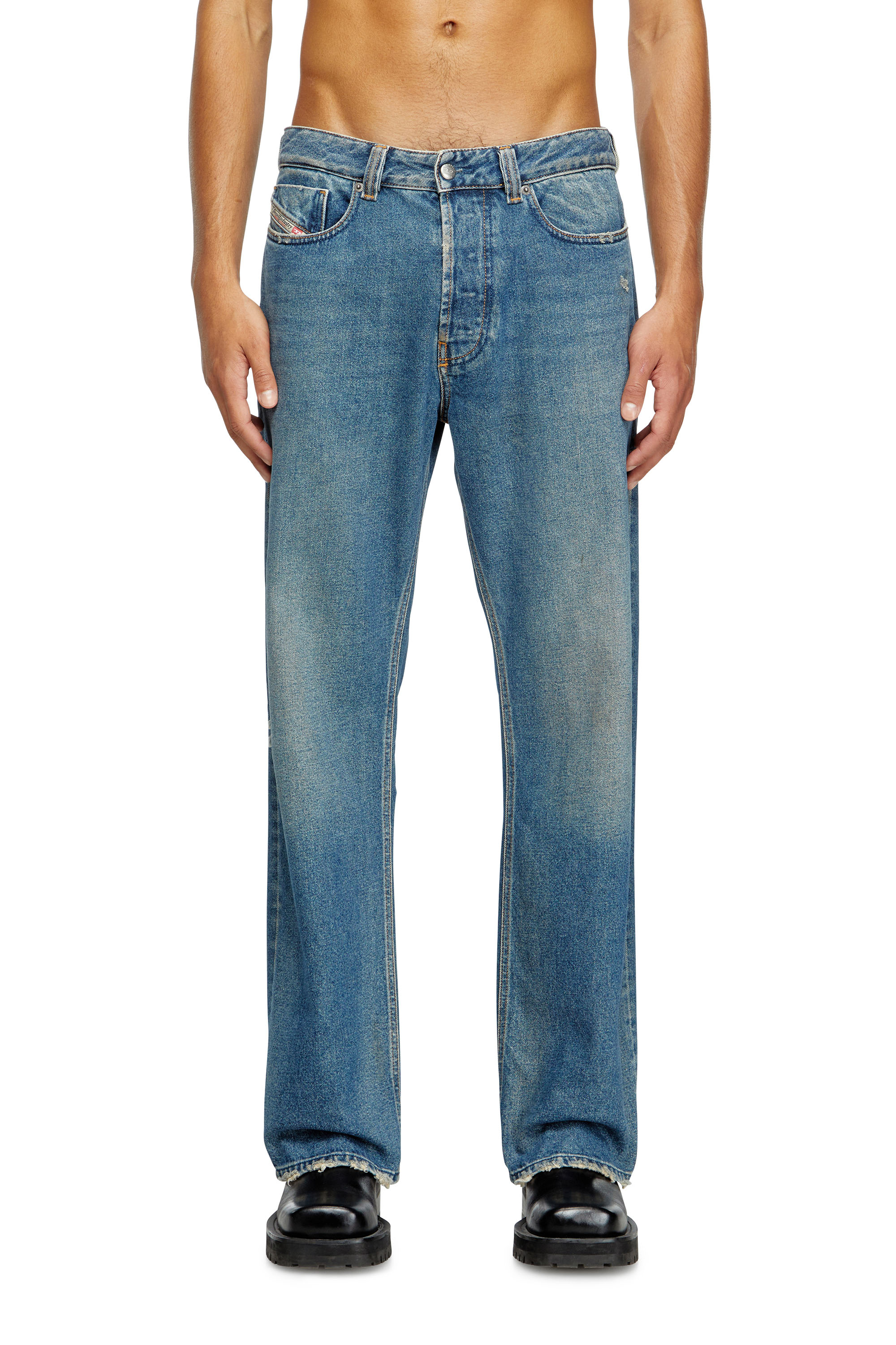 Diesel - Relaxed Jeans 1980 D-Eeper 09J79 Hombre, Azul medio - 2