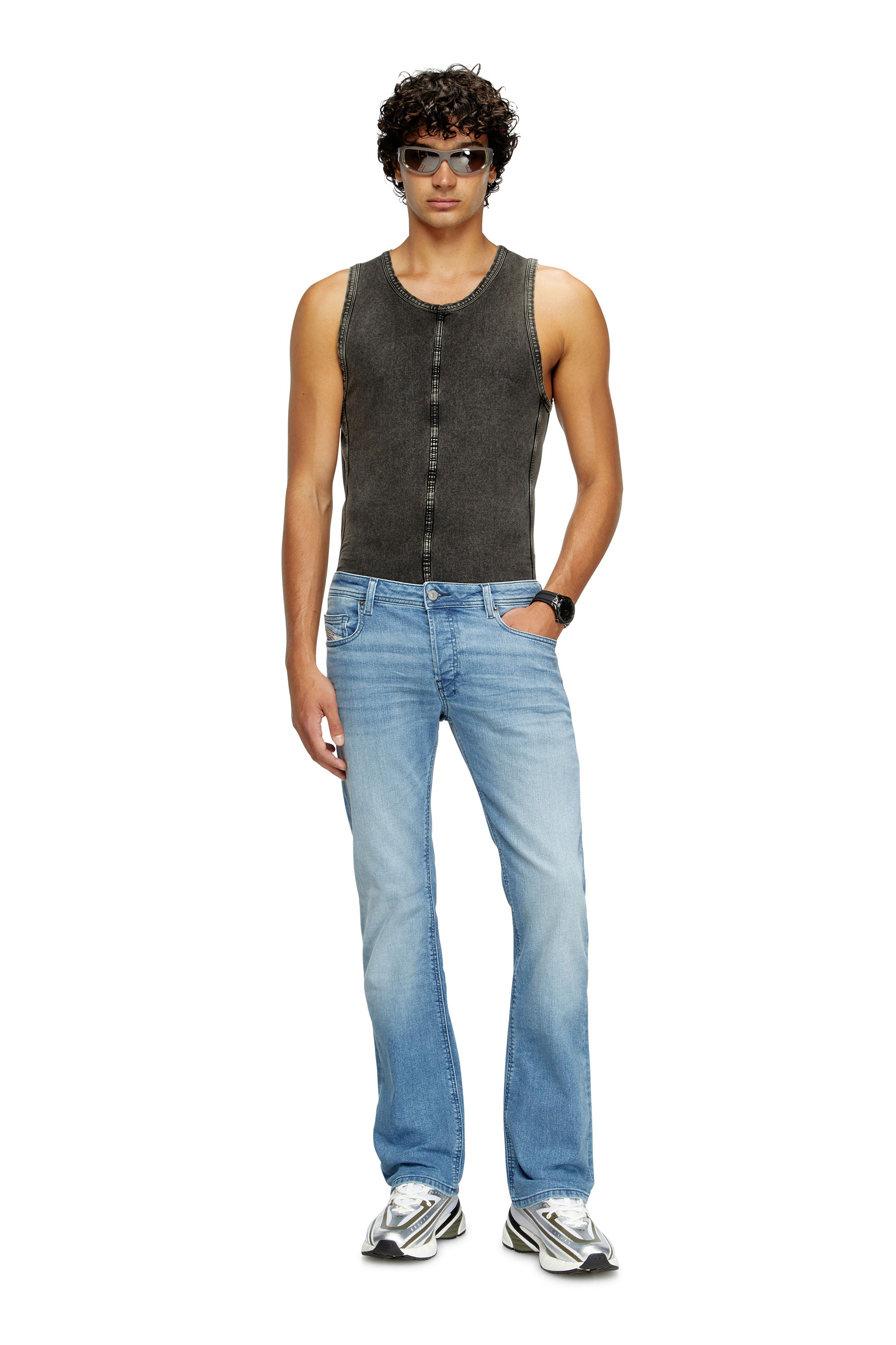 Diesel - Bootcut Jeans 2007 Zatiny 0GRDI Hombre, Azul Claro - 1
