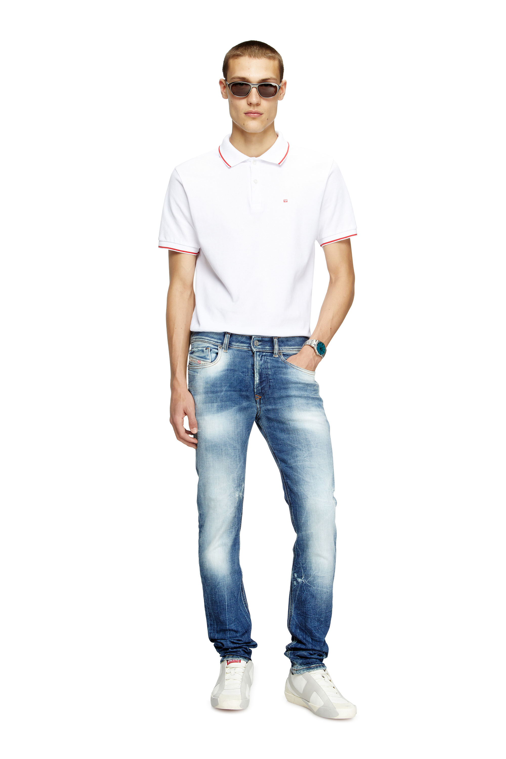 Diesel - Skinny Jeans 1979 Sleenker 09M27 Hombre, Azul Oscuro - 2