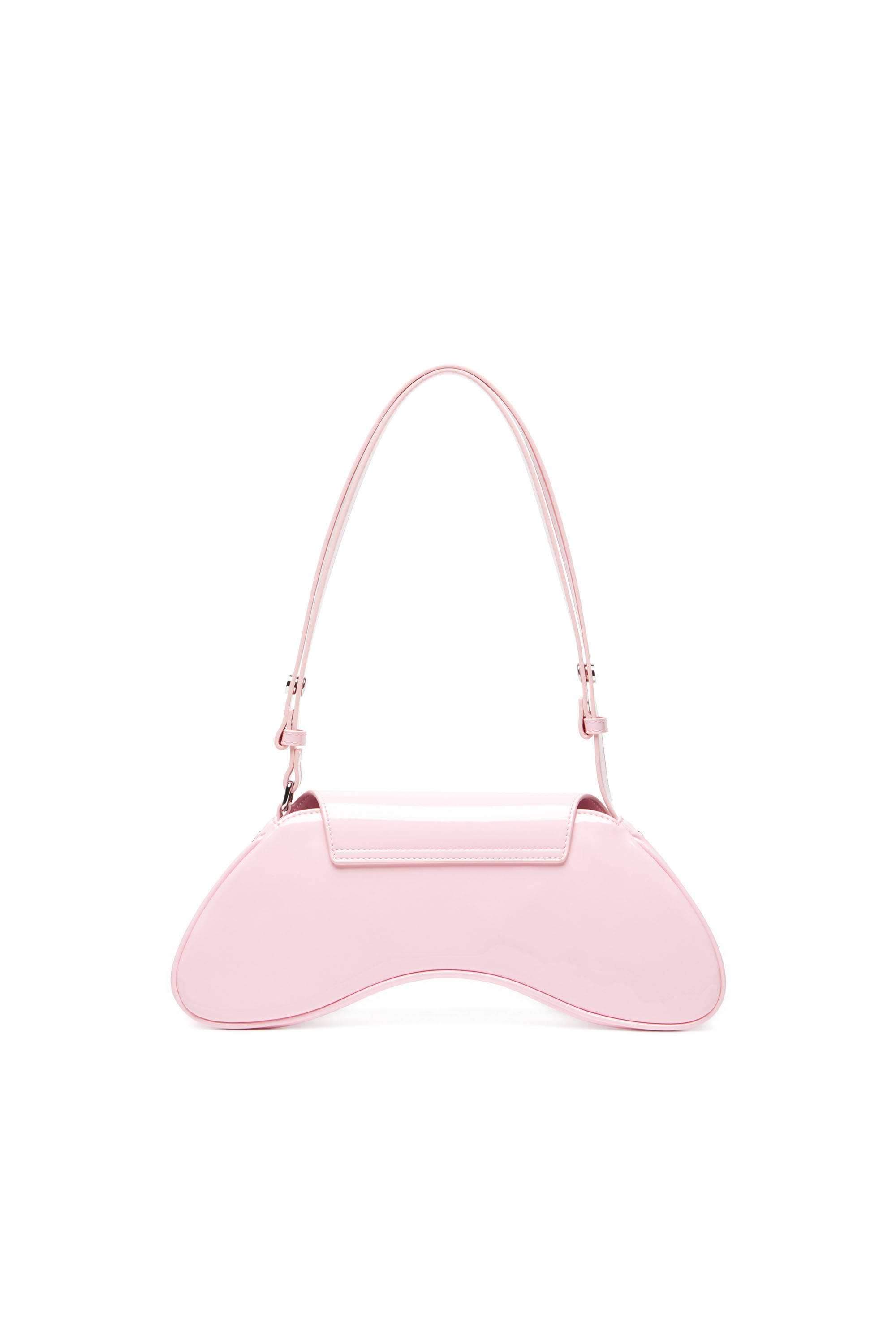 Diesel - PLAY CROSSBODY, Woman's Play-Crossbody bag in glossy PU in Pink - 3