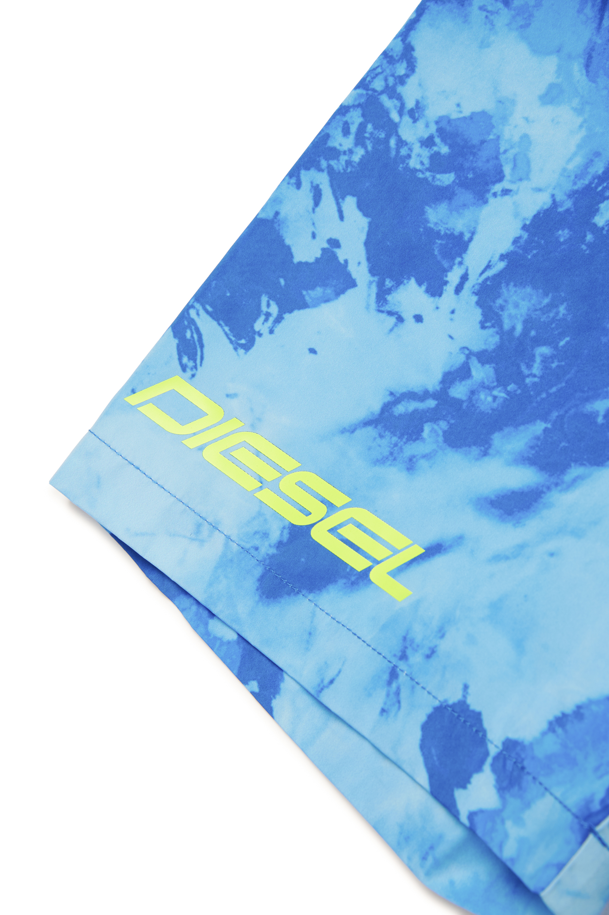 Diesel - MLONGKEN, Bañador con estampado manchado Hombre in Azul marino - 4