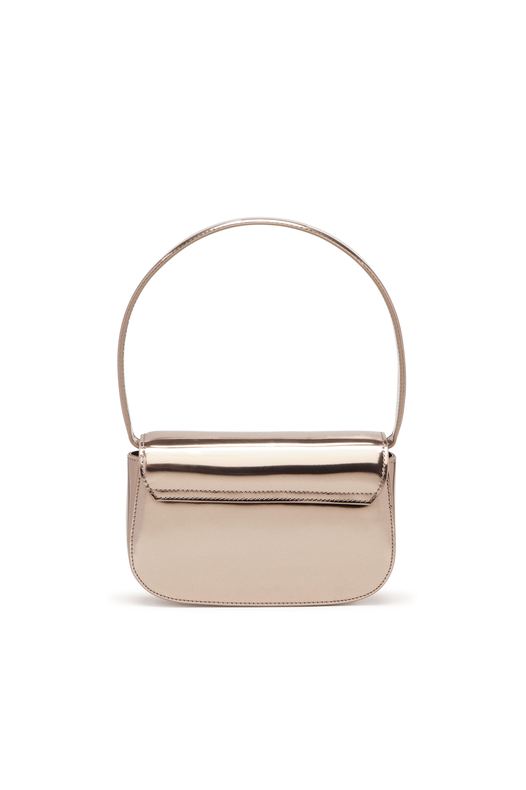 Diesel - 1DR, 1DR-Bolso icónico de hombro redondo de cuero espejado Mujer in Marrón - 3